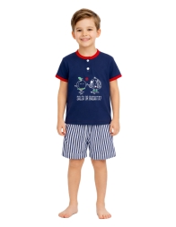 Boy short pajamas cotton - 2407BL - Bip Kids
