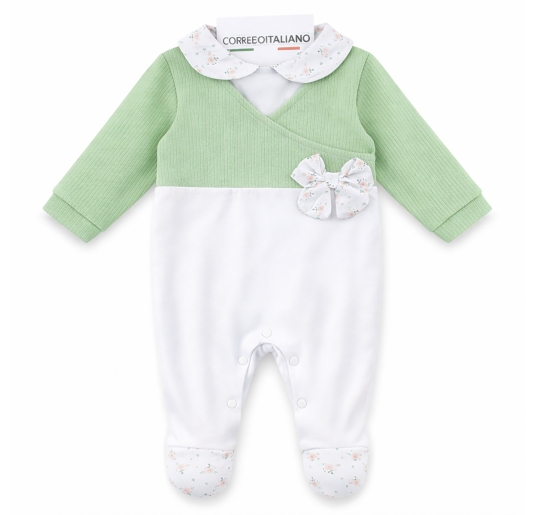 Tutina per neonata in fresco cotone - NG351026 - Nazareno...