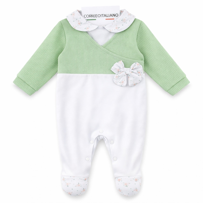 Tutina per neonata in fresco cotone -...