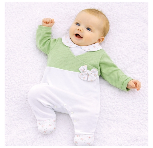 Tutina per neonata in fresco cotone - NG351026 - Nazareno... 2