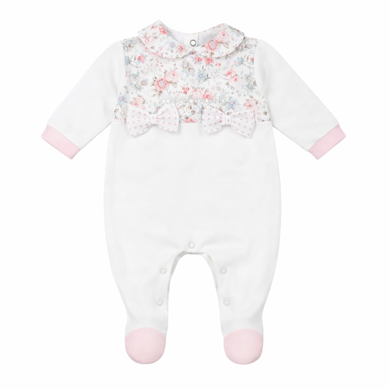 Baby girl cotton jersey romper Le Chicche TU7010