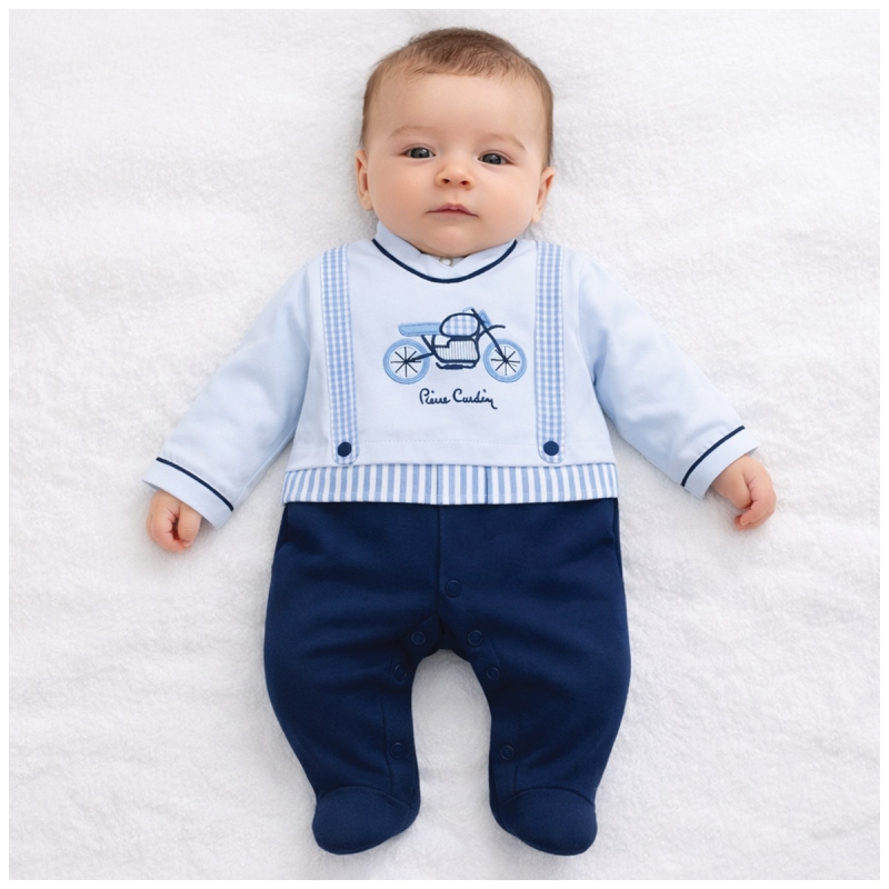 Tutina neonato in fresco cotone - PCT561AZ - Pierre Cardin