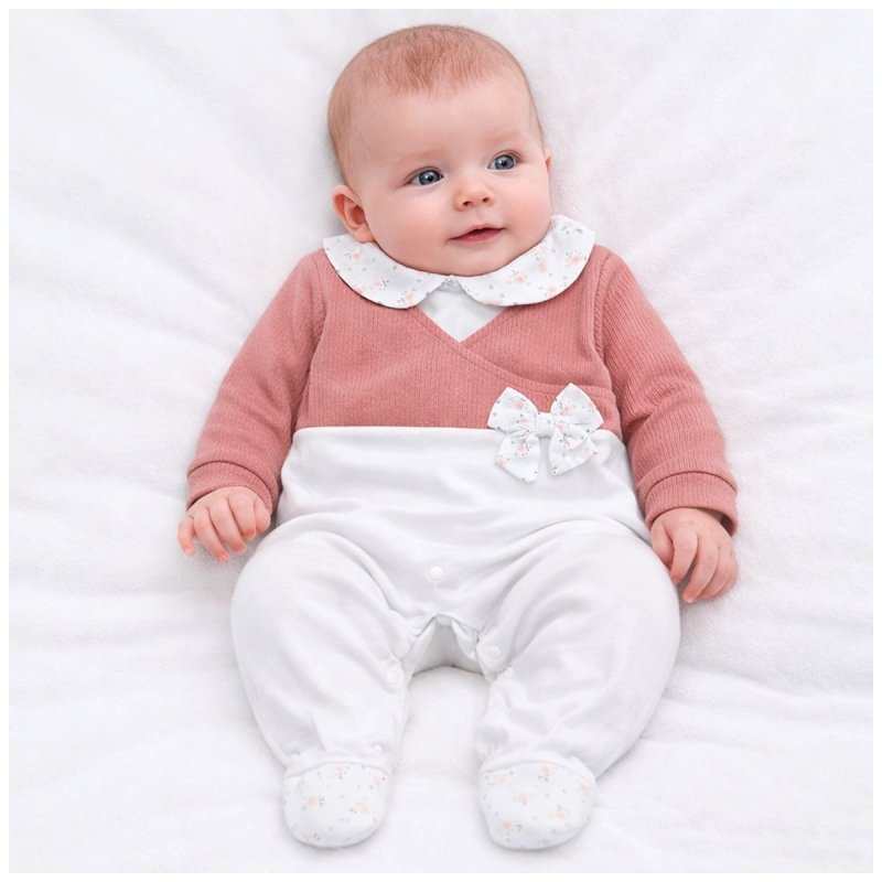 Tutina per neonata in cotone -...