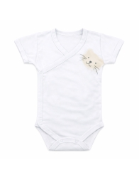 Side-Opening Bamboo Bodysuit - Kitty - Coccodè Firenze