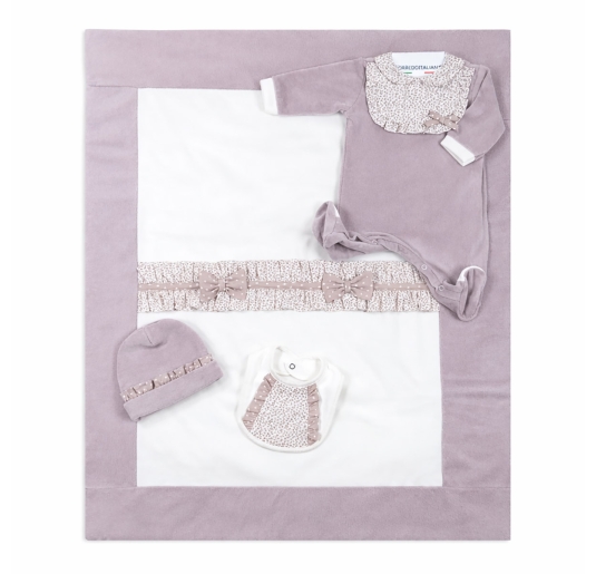 Set Corredino prima uscita Neonata ciniglia Le Chicche