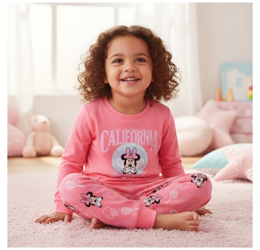 Pigiamino bimba in caldo cotone interlock - Minnie - Disney HY03115B