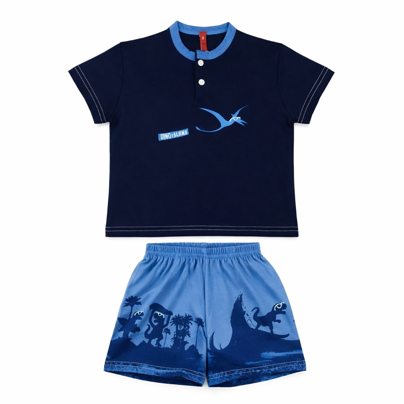 Boy short pajamas pure cotton -...