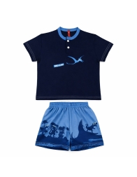 Boy short pajamas pure cotton - 2467BL - Bip Kids