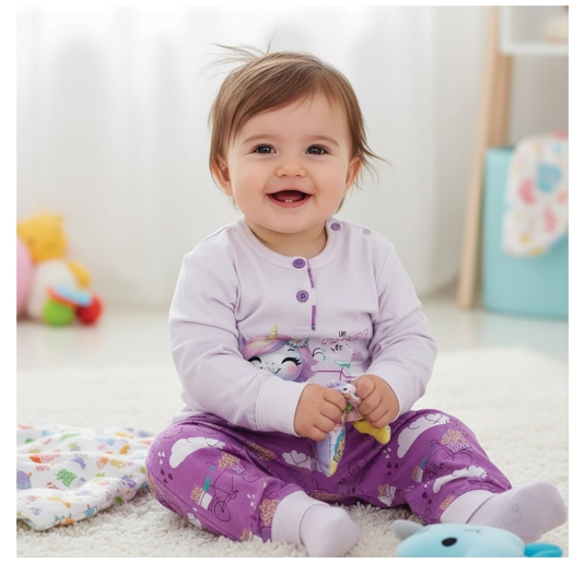 Pigiamino bimba in fresco cotone - Z10001 - Gary