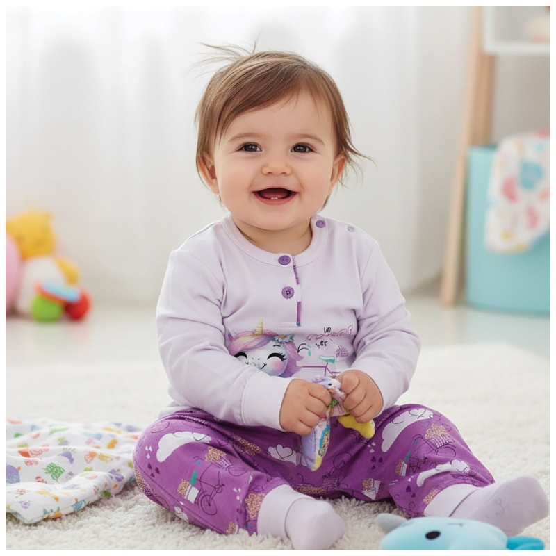 Pigiamino bimba in fresco cotone - Z10001 - Gary