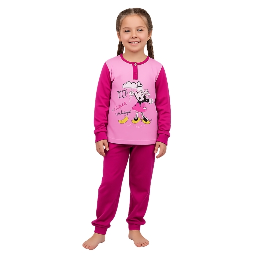 Warm Interlock Cotton Pyjamas - Minnie - Disney HY20149B