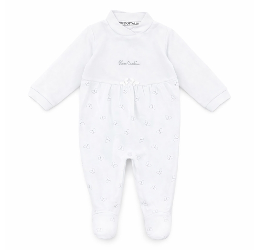 Tutina in fresco cotone con farfalle - PCT570BB - Pierre Cardin