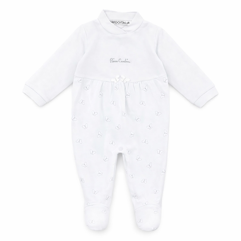 Cotton baby girl romper with butterflies - PCT570BB - Pierre Cardin