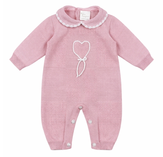 Coordinato bauletto corredino neonata in filo by Piccole Emozioni PE810 2