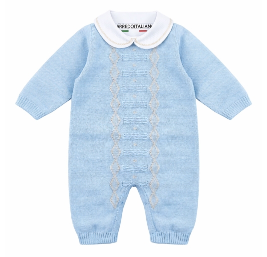 Set corredino nascita neonato in filo tricot - EB70A25 - Stella 2