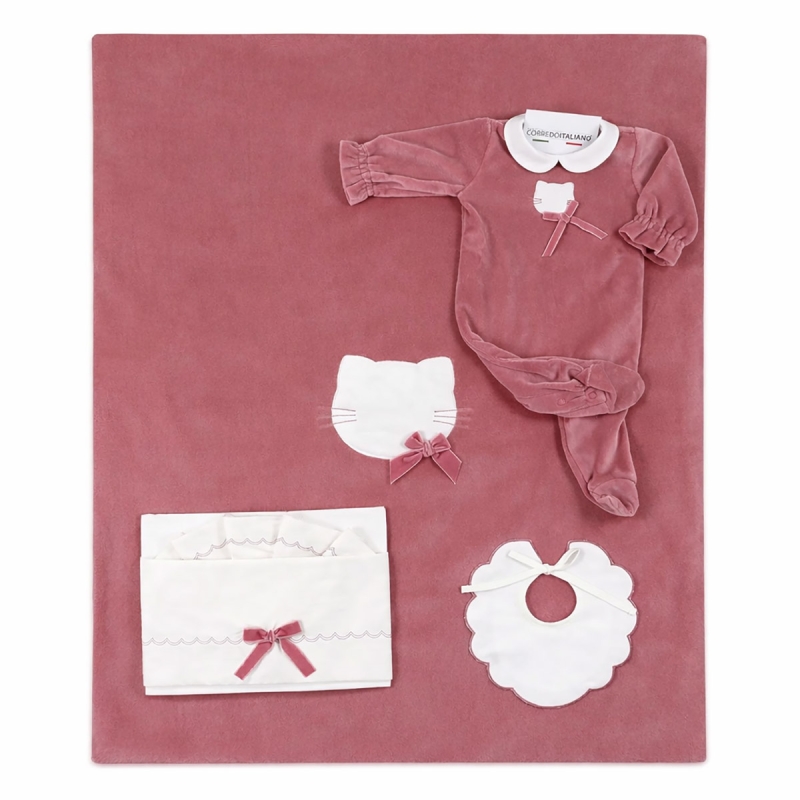 Set Corredino Neonata prima uscita invernale - Kitty - Coccode' Firenze C62018