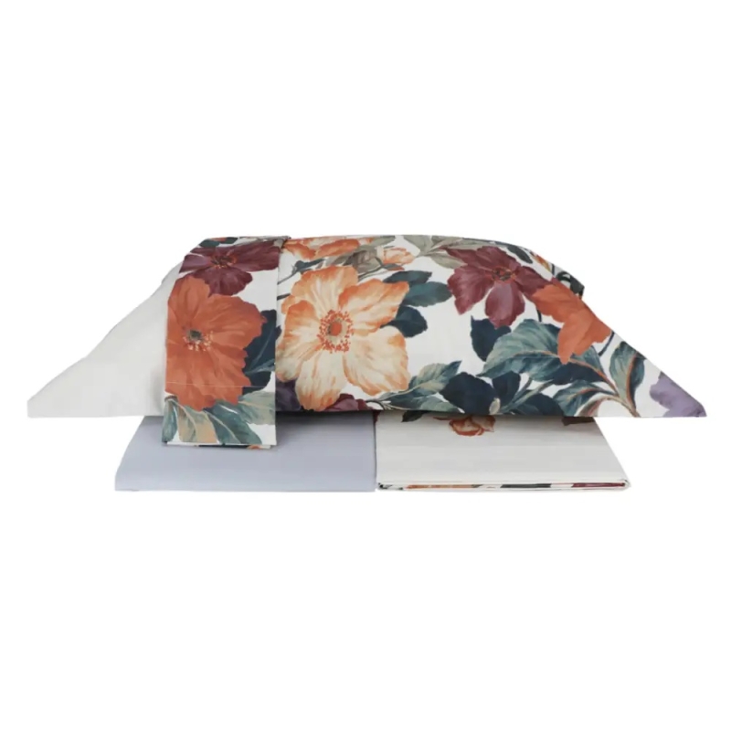 Percale Cotton Double Bed Sheet Set –...