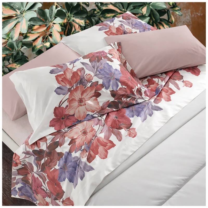 Percale Cotton Double Bed Sheet Set –...