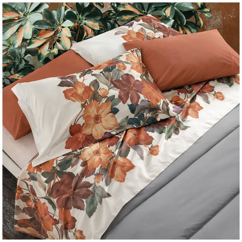 Percale Cotton Double Bed Sheet Set –...