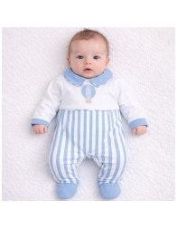 Tutina neonato in cotone Nazareno Gabrielli elegante con ricamo mongolfiera