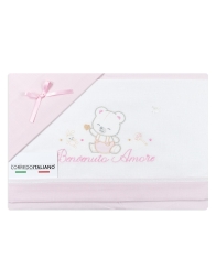 Set lenzuola per culla lettino - Benvenuto Amore - Mio Piccolo LL14312