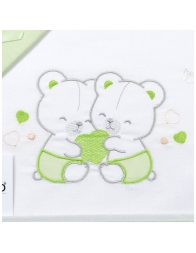 Cradle and pram sheet set - LC13313 - Mio Piccolo