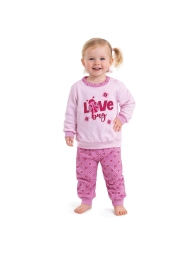Winter cotton baby girl pajamas - I14183 - Primero