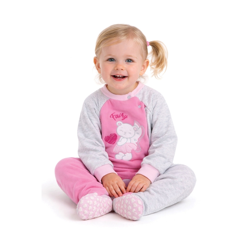 Pigiamone zip baby felpato interno - NG225012 - Nazareno Gabrielli