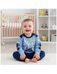 Winter cotton baby boy pajamas - I14081 - Primero