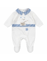 Tutina neonato in cotone jersey Le Chicche TU7150