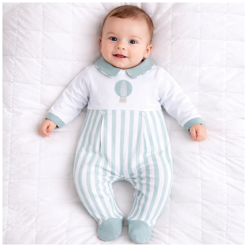 Nazareno Gabrielli cotton baby sleepsuit elegant newborn outfit