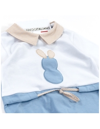 Tutina neonato cotone elegante con piedini integrati