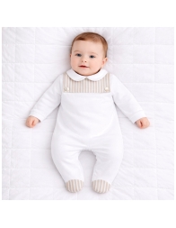 Cotton jersey onesie with collar - C57004 - Coccode Firenze