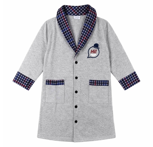 Winter dressing gown for boys - I14251GR - Primero 2