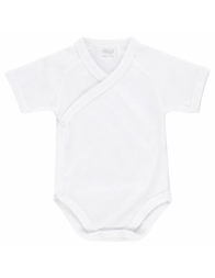 Body neonato cotone apertura laterale Ellepi bianco fronte
