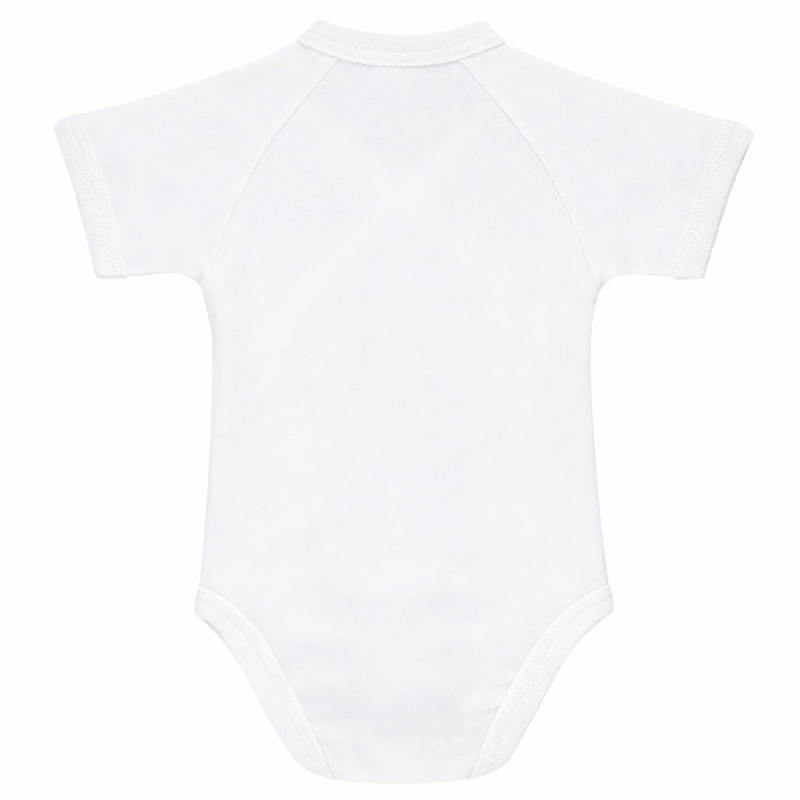 Ellepi cotton baby bodysuit with side opening back view
