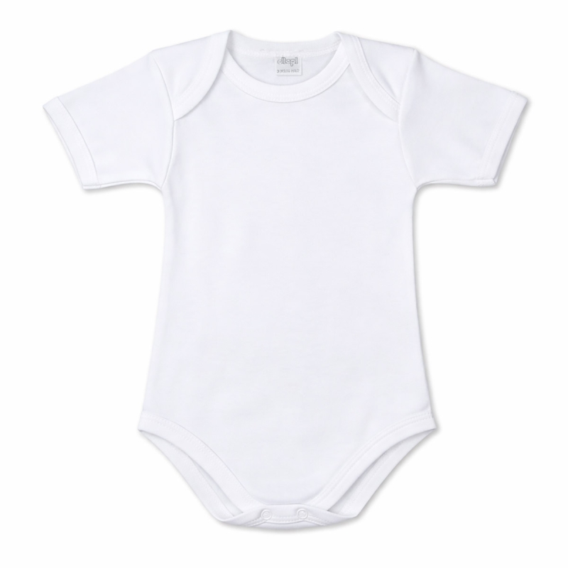 Ellepi fresh cotton baby bodysuit AF802 white front