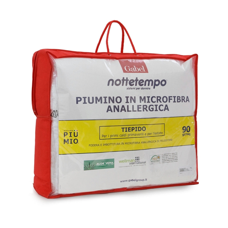 Piumino tiepido in microfibra anallergica da 90gr - Gabel