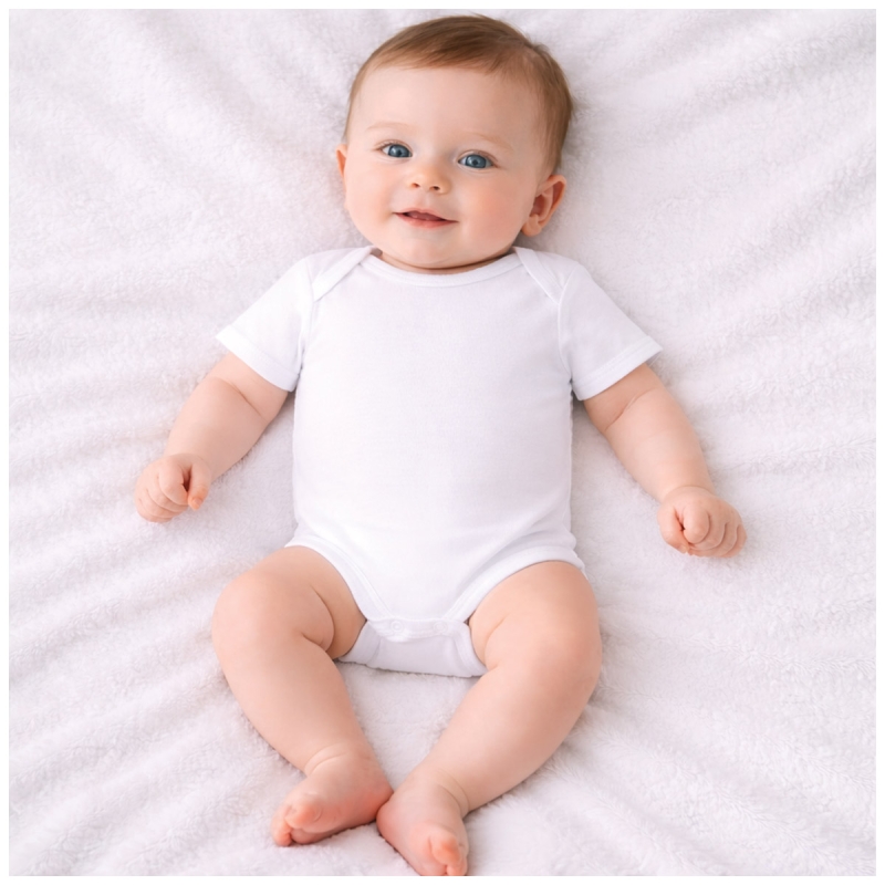 Body in puro cotone fresco mezza...