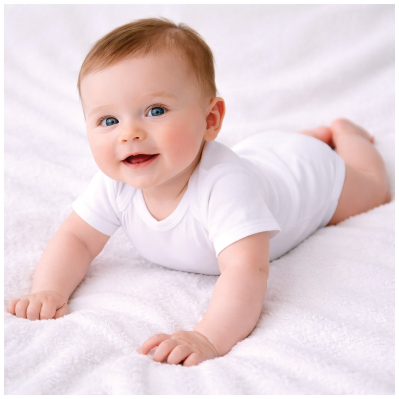 Warm cotton short-sleeve bodysuit –...