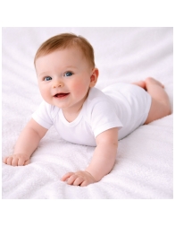 Warm cotton short-sleeve bodysuit – AF891 – Ellepi