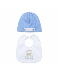 Newborn first outfit cotton layette set Teneri & Belli - Hat with Bib