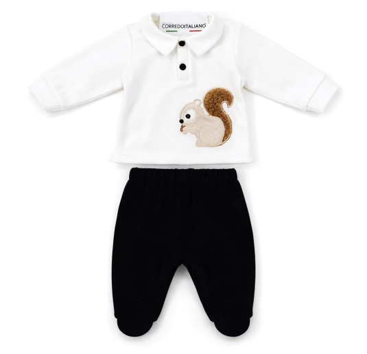 Velour Outfit with Squirrels – Teneri & Belli TS405