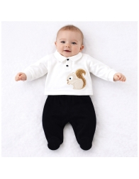 Velour Outfit with Squirrels – Teneri & Belli TS405