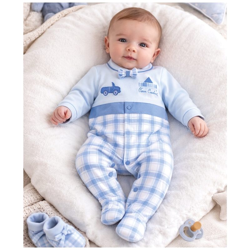 Tutina in cotone con papillon -...