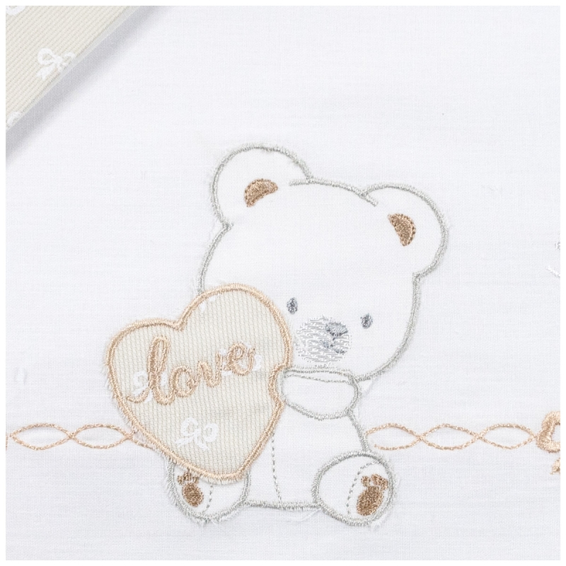 Set lenzuola culletta e carrozzina Orsetto Mio Piccolo