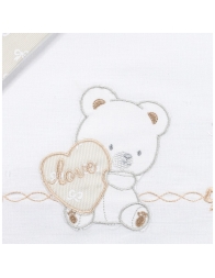 Set lenzuola culletta e carrozzina Orsetto Mio Piccolo