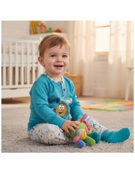 Baby boy cotton pajamas Made in Italy with patterned pants