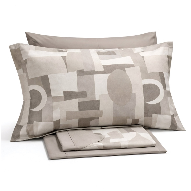 Svad cotton double bed sheet set with decorative pillowcases