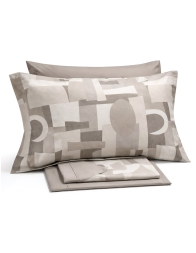 Svad cotton double bed sheet set with decorative pillowcases